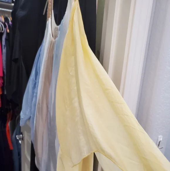 BELLE FRANCE 🇫🇷 100% SILK Cold Shoulder Top M - Picture 3 of 5